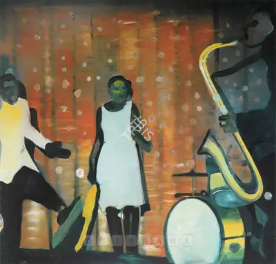 Shibu Natesan (Artist), Ska Generation, 1998, Painting
