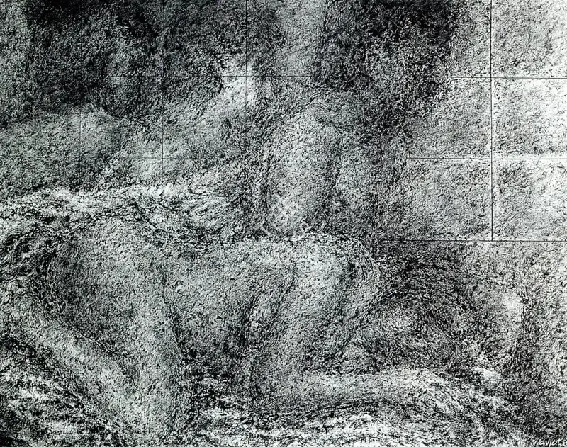 Navjot (Artist), Confrontation, 1986, Painting