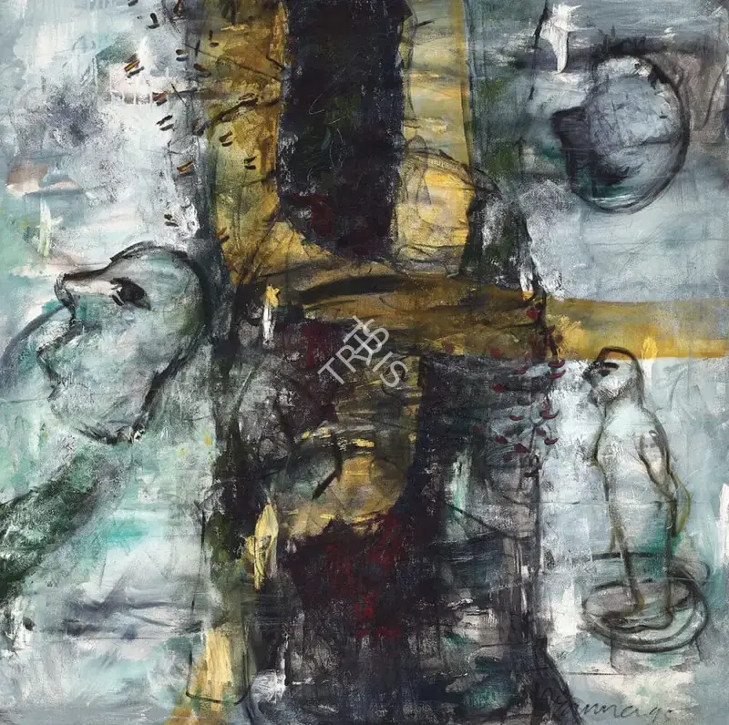 G.R. Iranna (Artist), Untitled, 1995, Painting