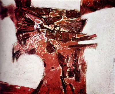 Jagmohan Chopra (Artist), Composition 29, 1968, Graphic Art