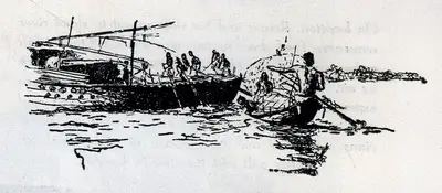 T. Gupta (Artist), The River, 1950, Sketch