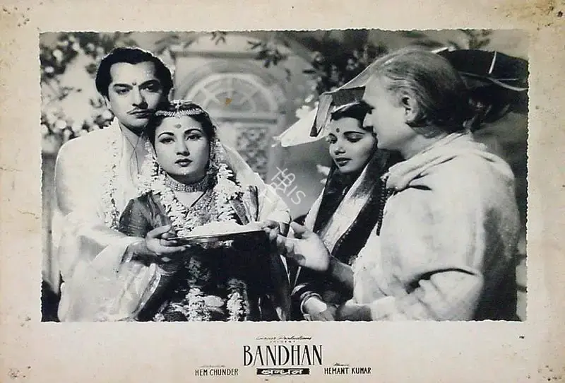 Sudhin Majumdar (Cinematographer), Bandhan, 1956, Lobby Card