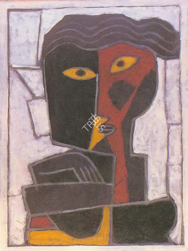 K.S. Kulkarni (Artist), Nayika, 1988, Painting