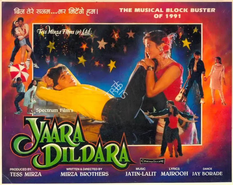 Tess Mirza (Producer), Yaara Dildara, 1991, Song-Synopsis Booklet