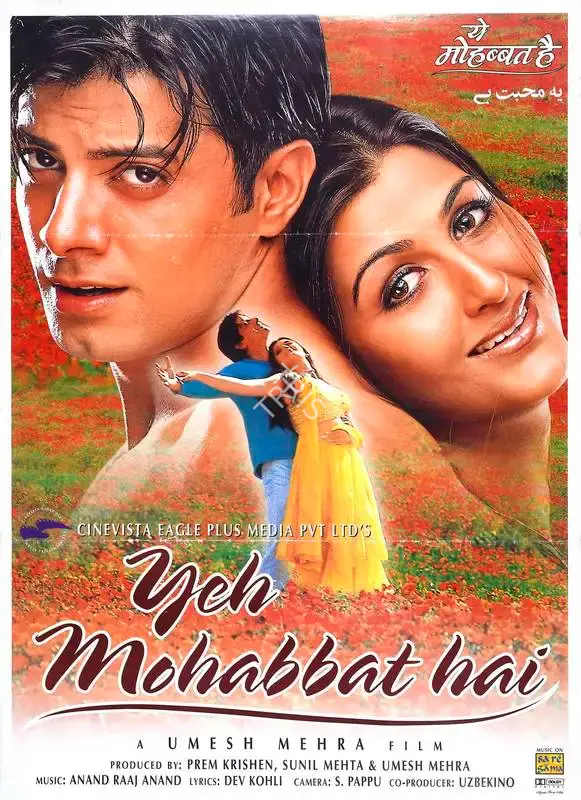 Prem Kishan (Producer), Yeh Mohabbat Hai, 2002, Full Sheet Poster