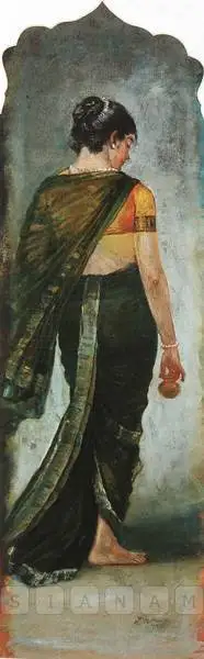M.V. Dhurandhar (Artist), Going To Temple, 1932, Painting