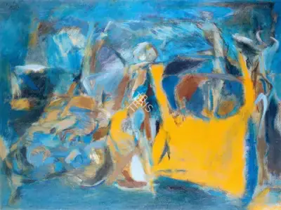 Tyeb Mehta (Artist), Trussed Bull, 1967, Painting