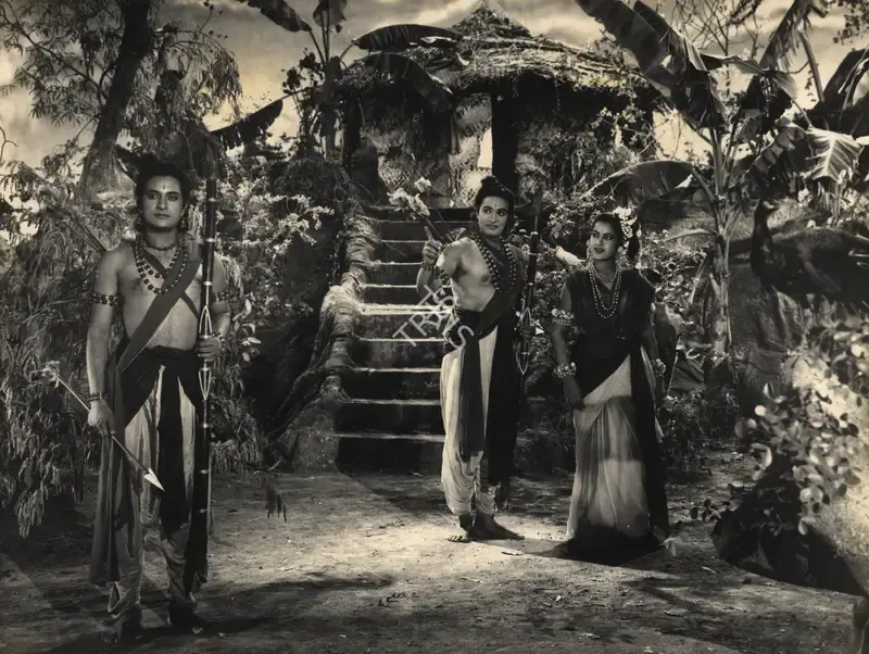 Aga Hasham (Cinematographer), Sampoorna Ramayana, 1961, Photographic Still