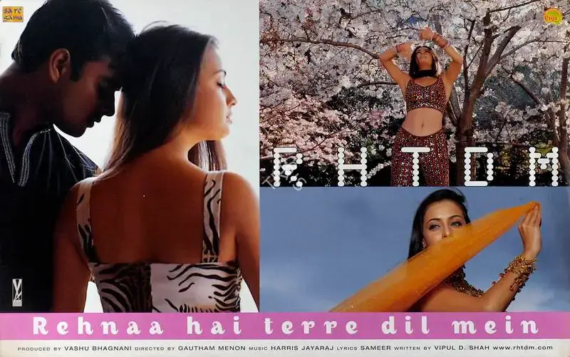 Vashu Bhagnani (Producer), Rehnaa Hai Terre Dil Mein, 2001, Lobby Card