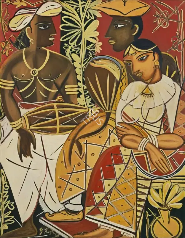 George Keyt (Artist), Untitled, 1951, Painting