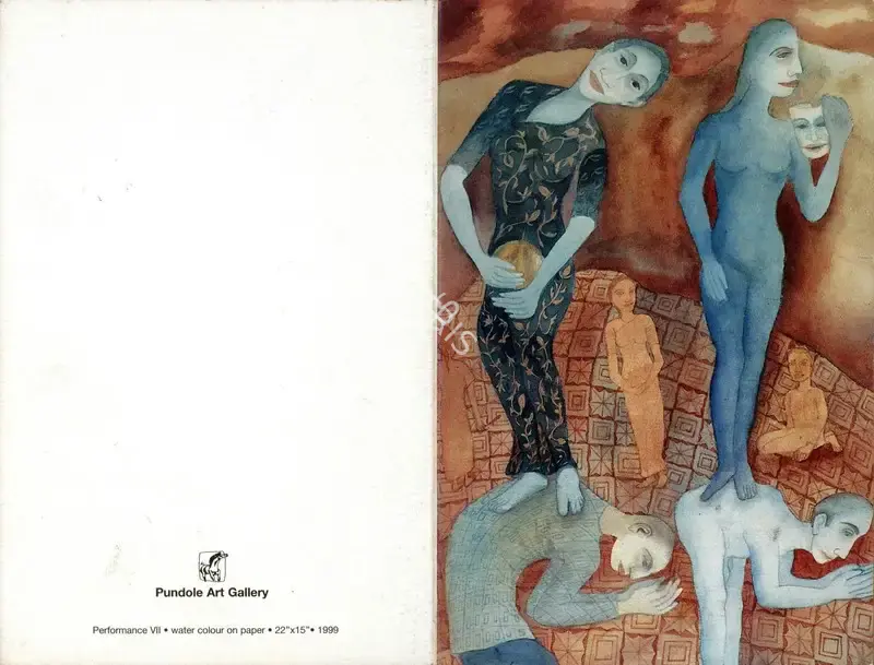 Lalitha Lajmi (Artist), Recent works by Lalitha Lajmi, 2000, Solo Exhibition Invitation