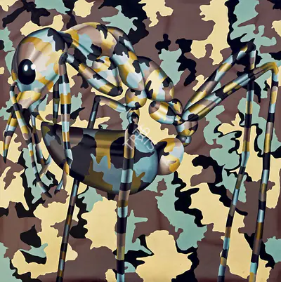 Shibu Natesan (Artist), Uniform, 2007, Painting