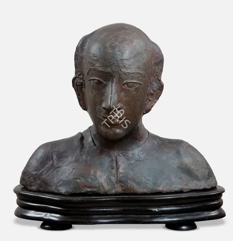 Meera Mukherjee (Artist), Untitled (Portrait of Nirmal Sengupta), Sculpture