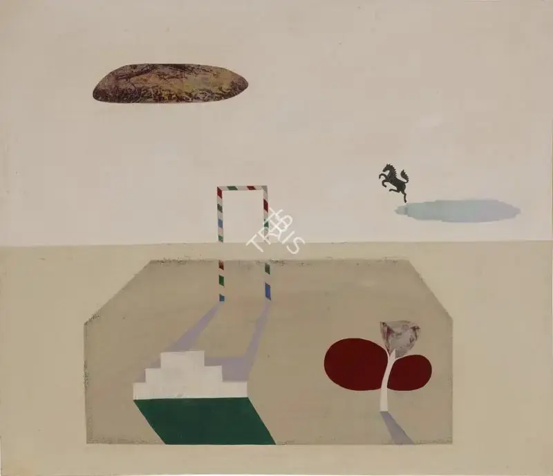 Barwe, Prabhakar (Artist). Blown Hour Glass, 1980 | Painting, So.NeY/16.03.20, 2020 · Sotheby's