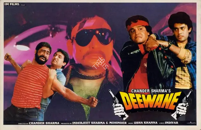 Inderjeet Sharma (Producer), Deewane, 1991, Lobby Card