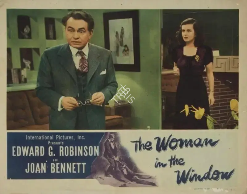 Milton R. Krasner (Cinematographer), The Woman in the Window, 1944, Lobby Card