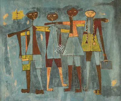 Dave, Shanti (Artist). Untitled, 1959 | Painting, Os.Mum/31.01.07, 2007 · Osian's