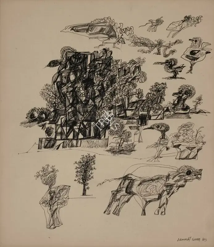 Himmat Shah (Artist), Untitled, 1985, Drawing