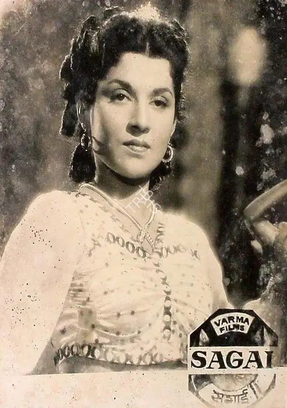 H.S. Rawail (Director), Sagai, 1951, Lobby Card
