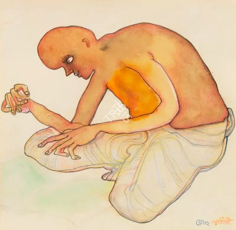Jogen Chowdhury (Artist), Untitled, 1982, Painting