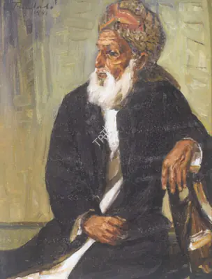 Angela Trindade (Artist), Wayside Philosopher, 1941, Painting