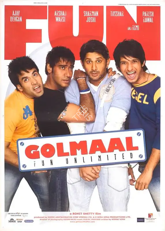 Dhilin Mehta (Producer), Golmaal, 2006, Full Sheet Poster