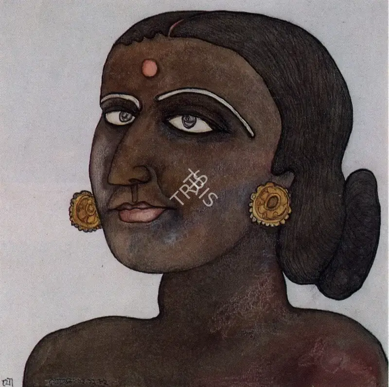 Chowdhury, Jogen (Artist). Woman, n.d. | Painting, So.NeY/12.06.95