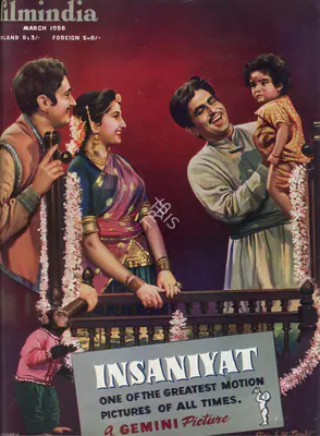 Baburao Patel (Editor), Filmindia, 1956, Magazine