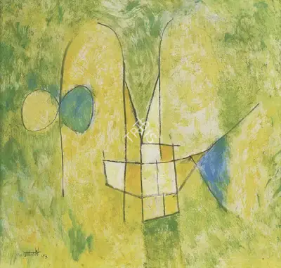 V.S. Gaitonde (Artist), Untitled, 1953, Painting