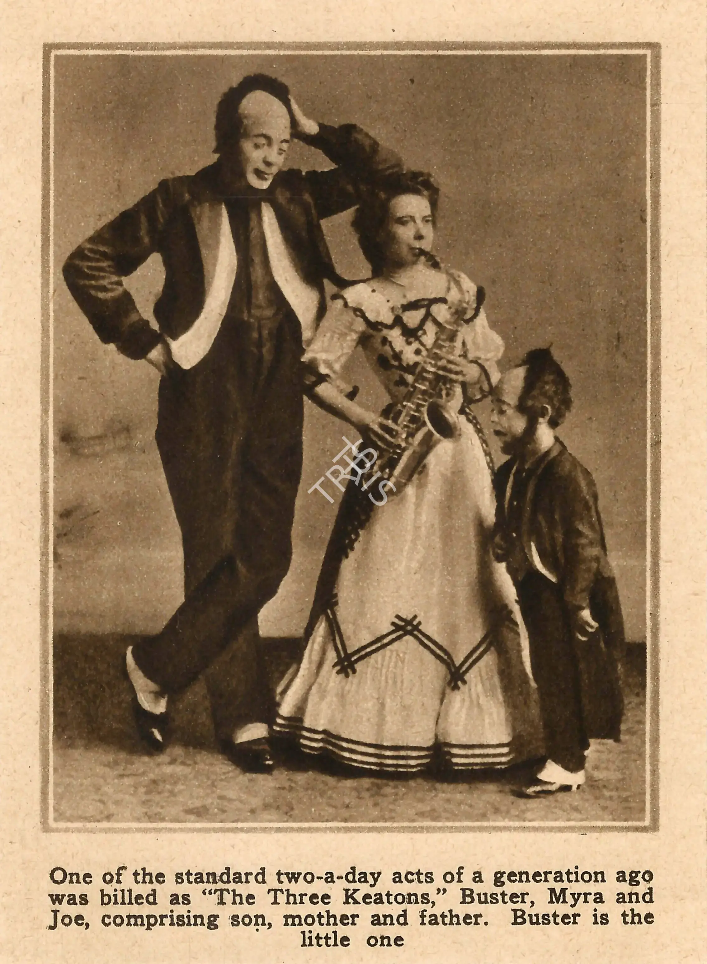 Young Buster Keaton with his parents, Snippet