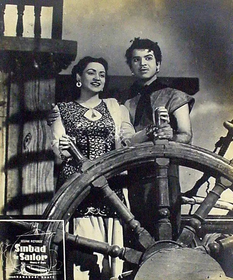 Nanabhai Bhatt (Director), Sinbad Jahaaji, 1952, Lobby Card