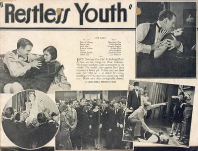 Christy Cabanne (Director), Restless Youth, 1928, Handbill
