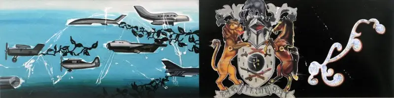Reena Saini (Artist), Birds of Steel - 2, 2005, Painting