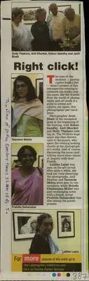 Right Click!, 2008, Newspaper Clipping