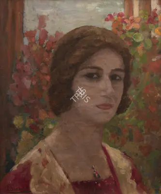 Amrita Sher-Gil (Artist), Portrait of Denyse, 1935, Painting