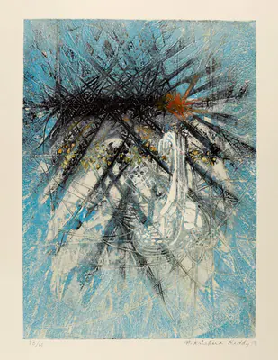 Krishna Reddy (Artist), Untitled, 1958, Painting