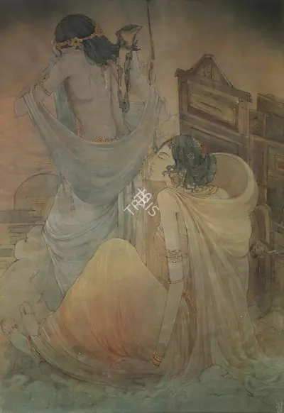 Ramgopal Vijaiwargiya (Artist), Untitled, 1945, Painting