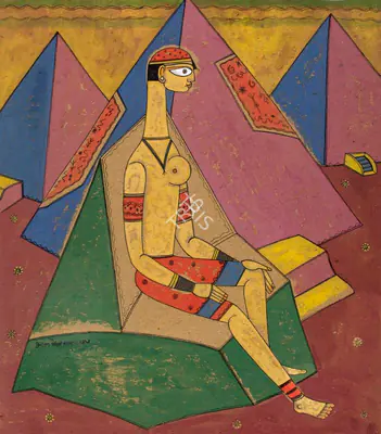 A.A. Almelkar (Artist), Untitled, Painting