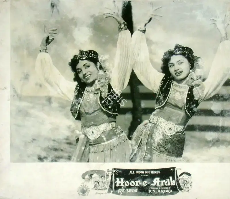 P.N. Arora (Producer), Hoor E Arab, 1955, Lobby Card