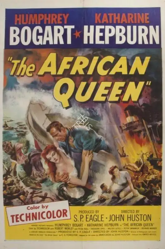 John Huston (Director), The African Queen, 1951, Poster