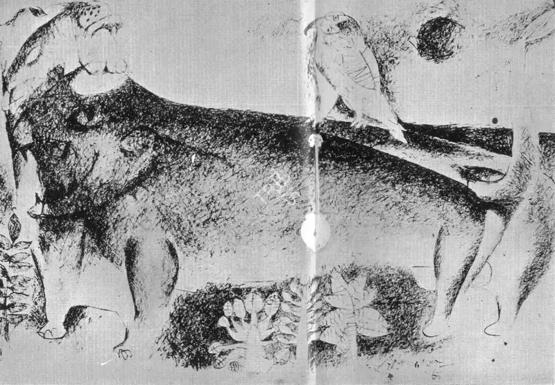 K.M. Adimoolam (Artist), Resting Spot, 1965, Drawing
