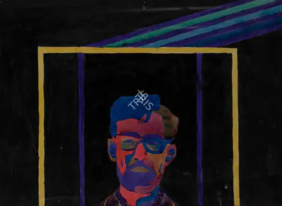 G.M. Sheikh (Artist), Self portrait, Painting