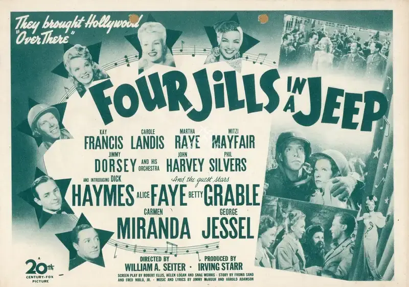 William A. Seiter (Director), Four Jills in a Jeep, 1944, Handbill