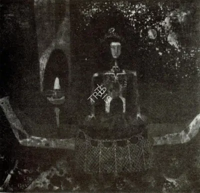 Ganesh Pyne (Artist), The Fisherman, 1972, Painting