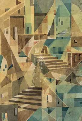 Tagore, Gaganendranath (Artist). Untitled, c.1923-1924 | Painting, 2023 · DeRivaz & Ives