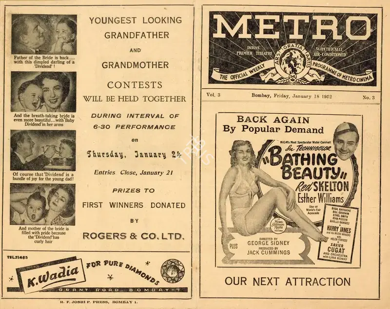George Sidney (Director), Bathing Beauty, 1944, Handbill
