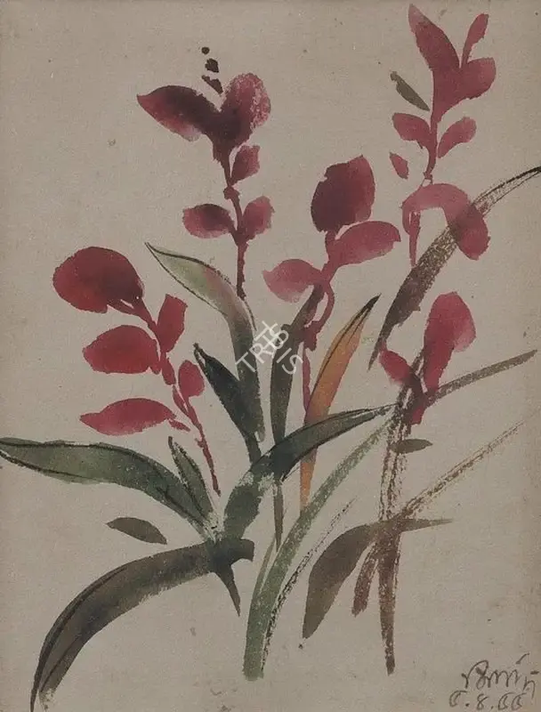Mukherjee, B.B. (Artist). Untitled, 1955 | Painting, Sa.Onl/27.03.14, 2014 · Saffronart