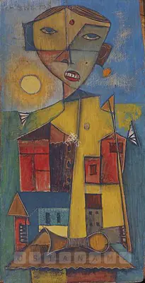 Dave, Shanti (Artist). Untitled, 1954 | Painting, Os.Mum/09.09.06, 2006 · Osian's