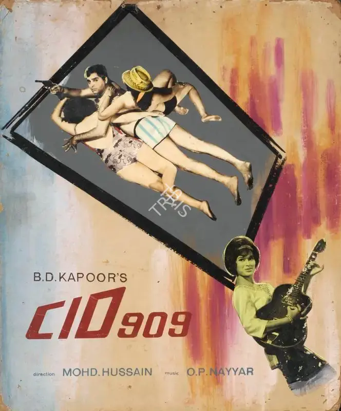 B.D. Kapoor (Producer), C I D 909, 1967, Showcard