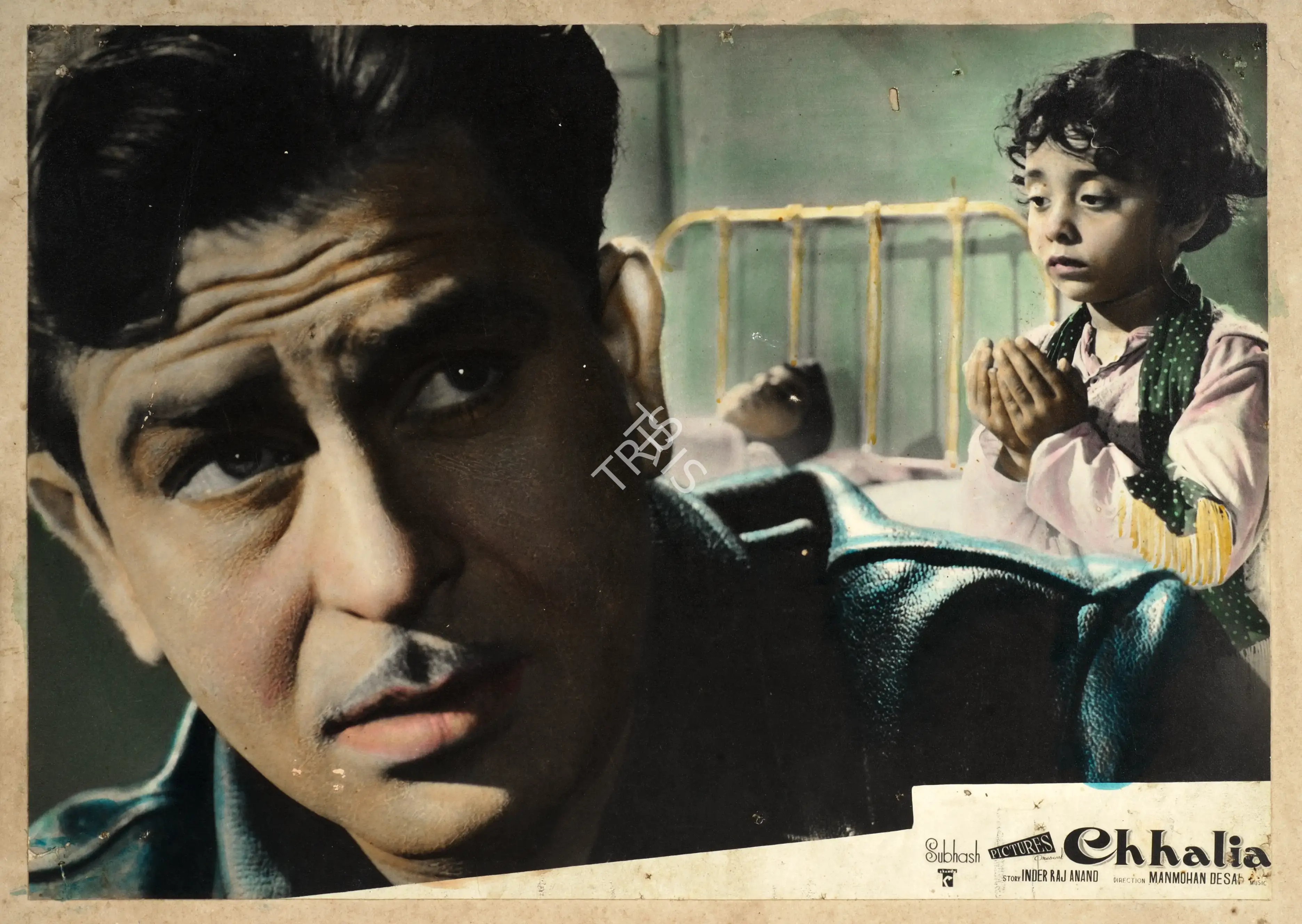 Subhash Desai (Producer), Chhalia, 1960, Photographic Still Mounted on Lobby Card